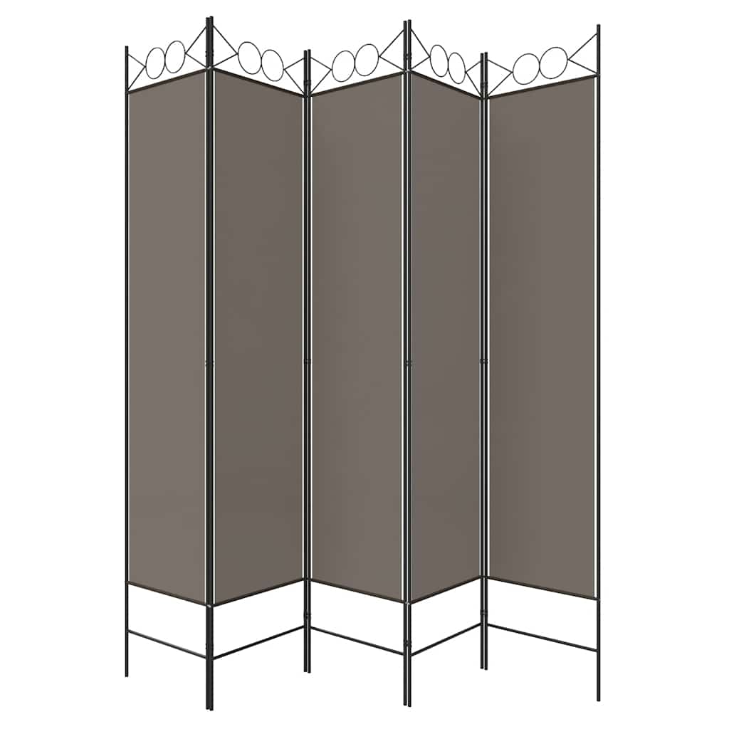 3-teiliger Raumteiler Beige 120 x 200 cm Stoff