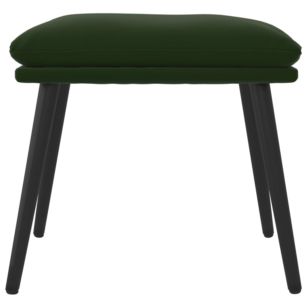 Fußhocker Hellgrau 45x29,5x35 cm Samt