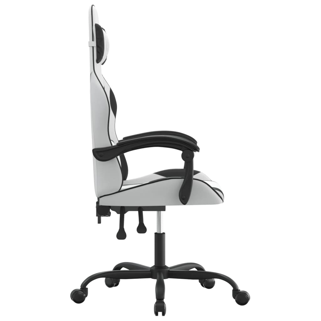 Gaming-Stuhl Drehbar Schwarz und Grün Kunstleder