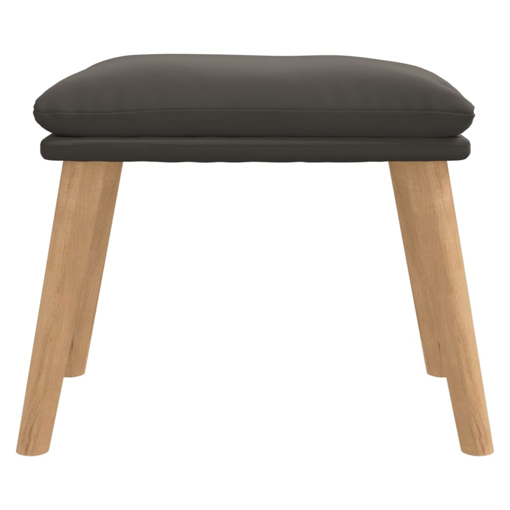 Fußhocker Hellgrau 45x29,5x35 cm Samt
