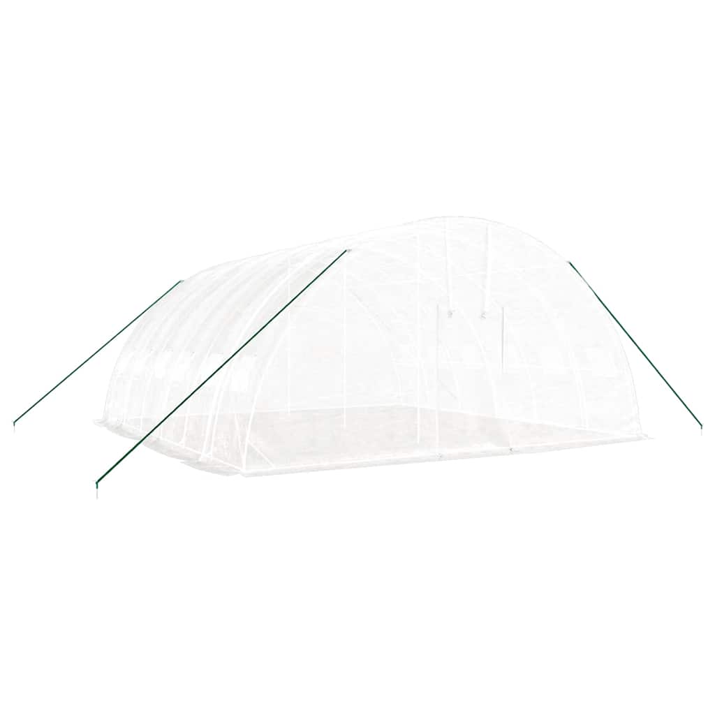 Gewächshaus mit Stahlrahmen Grün 24 m² 6x4x2,85 m