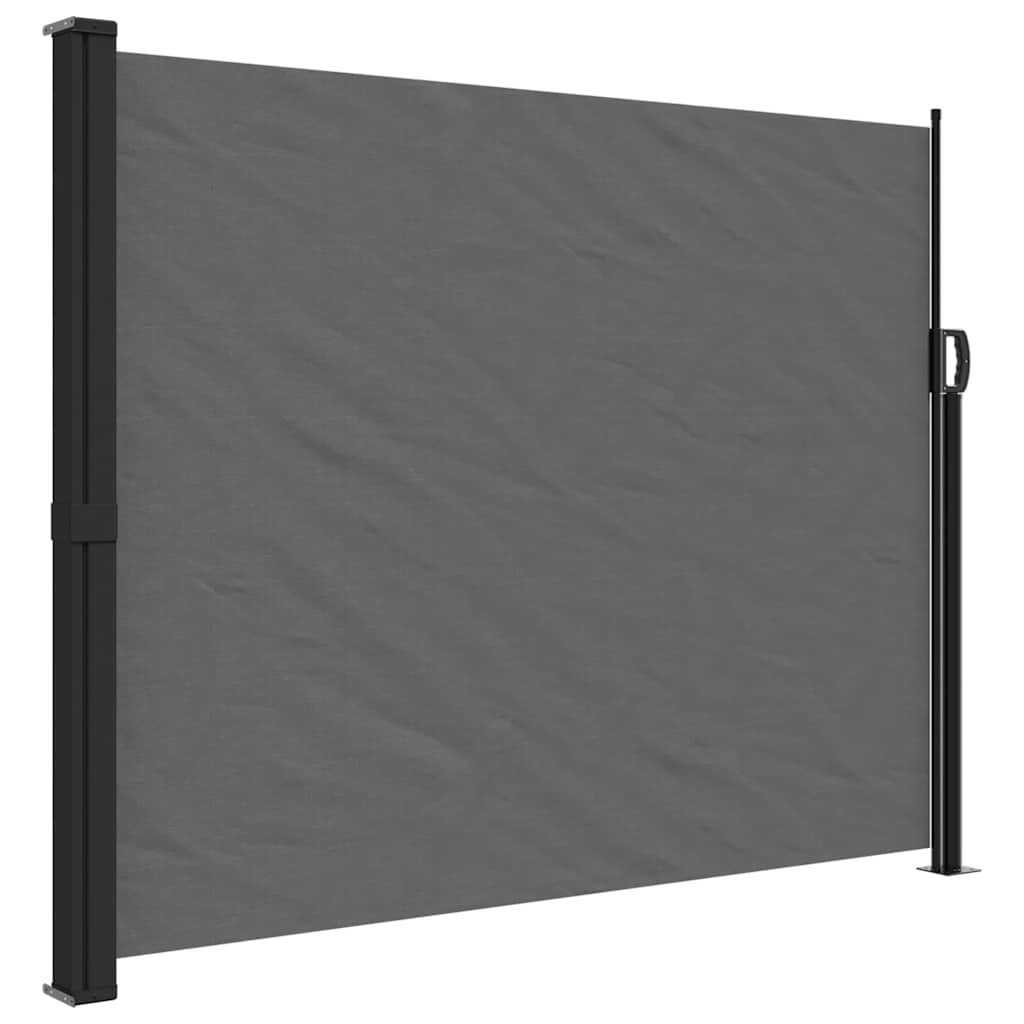 Seitenmarkise Ausziehbar Schwarz 100x300 cm