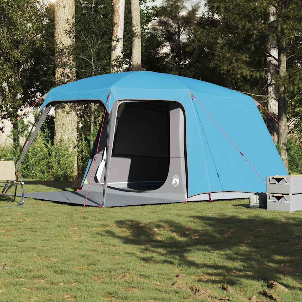 Campingzelt mit Vorzelt 5 Personen Grün Wasserdicht