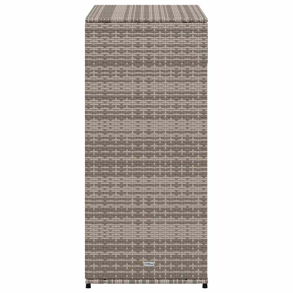 Gartenschrank Schwarz 55x55x111 cm Poly Rattan