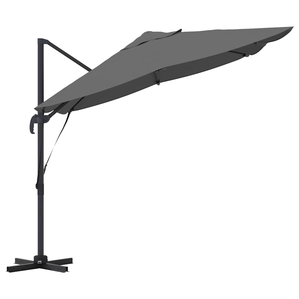 Sonnenschirm Sand 351 x 250 x 260 cm Polyester und Aluminium