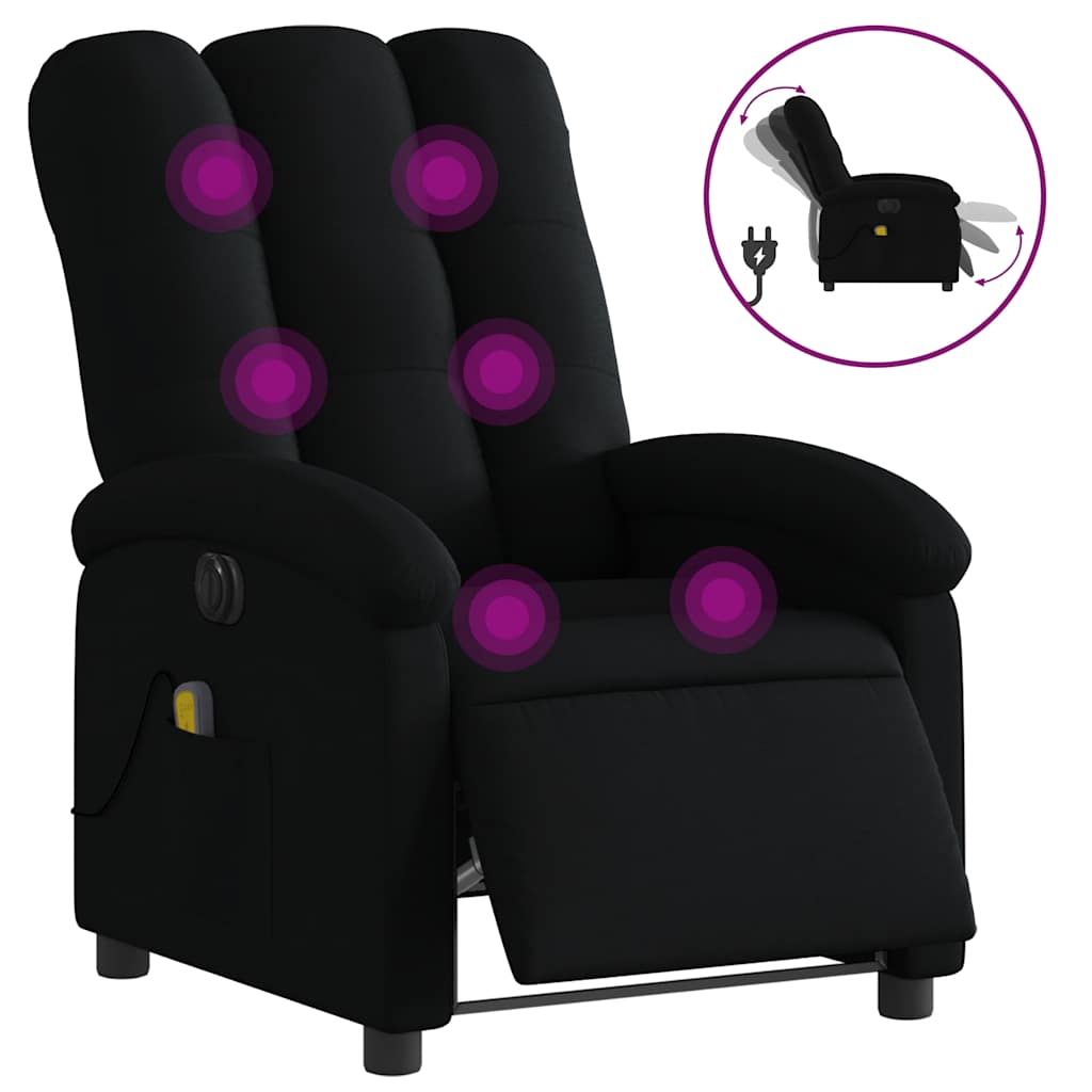 Relaxsessel Elektrisch Hellgrau Stoff