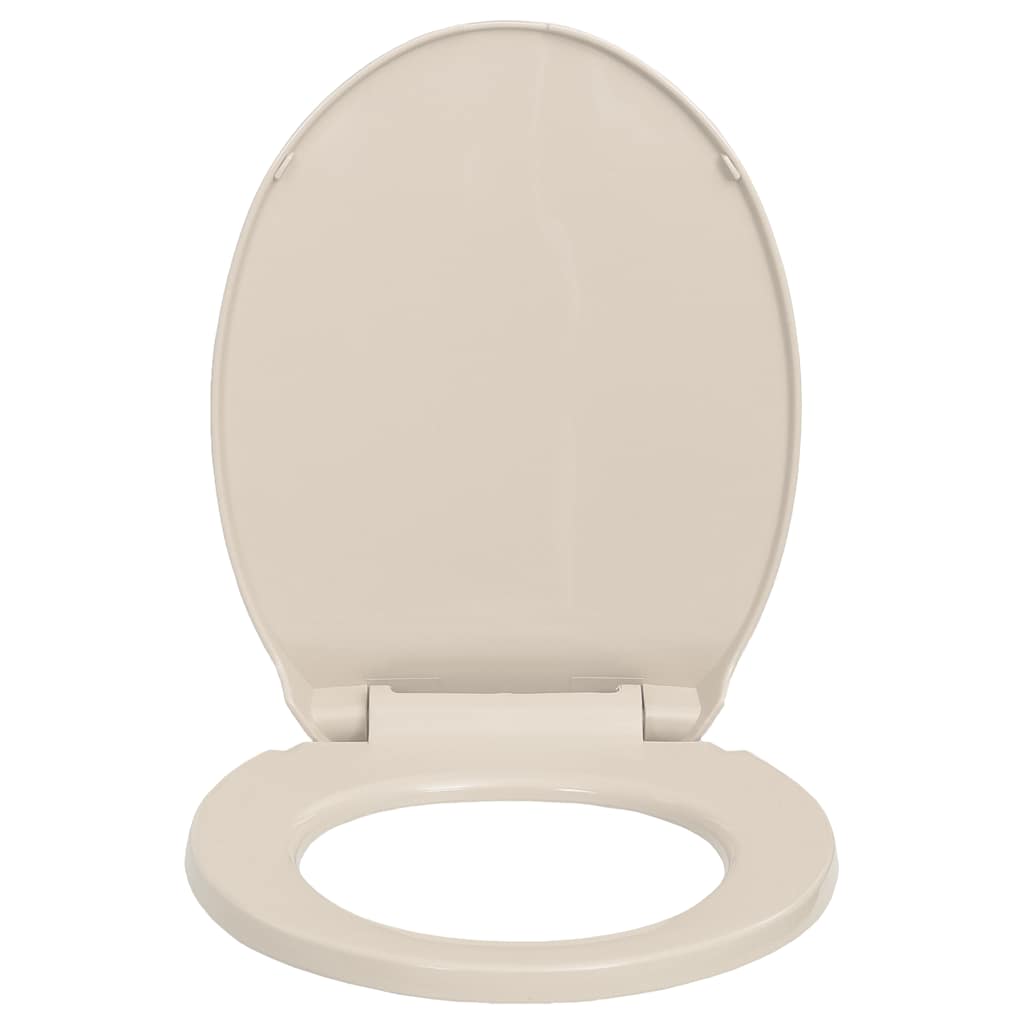 Toilettensitz mit Absenkautomatik Hellgrau Oval