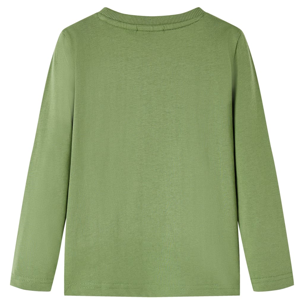 Kinder-Langarmshirt Helles Khaki 128