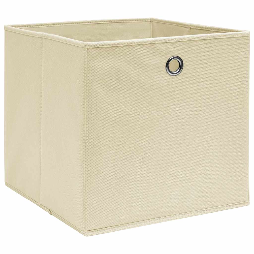 Aufbewahrungsboxen mit Deckeln 10 Stk. 28x28x28 cm Schwarz