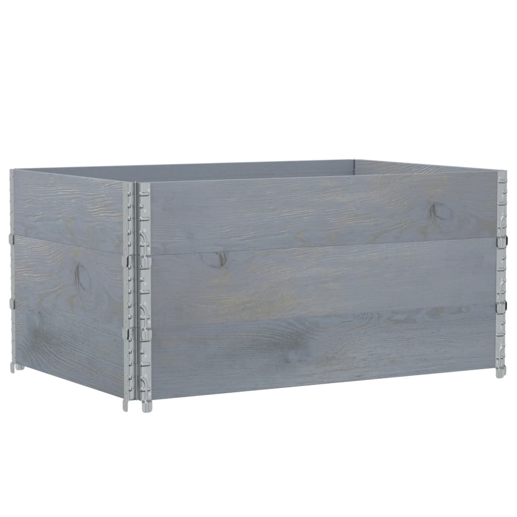 Pflanzkasten Grau 150x100 cm Massivholz Kiefer