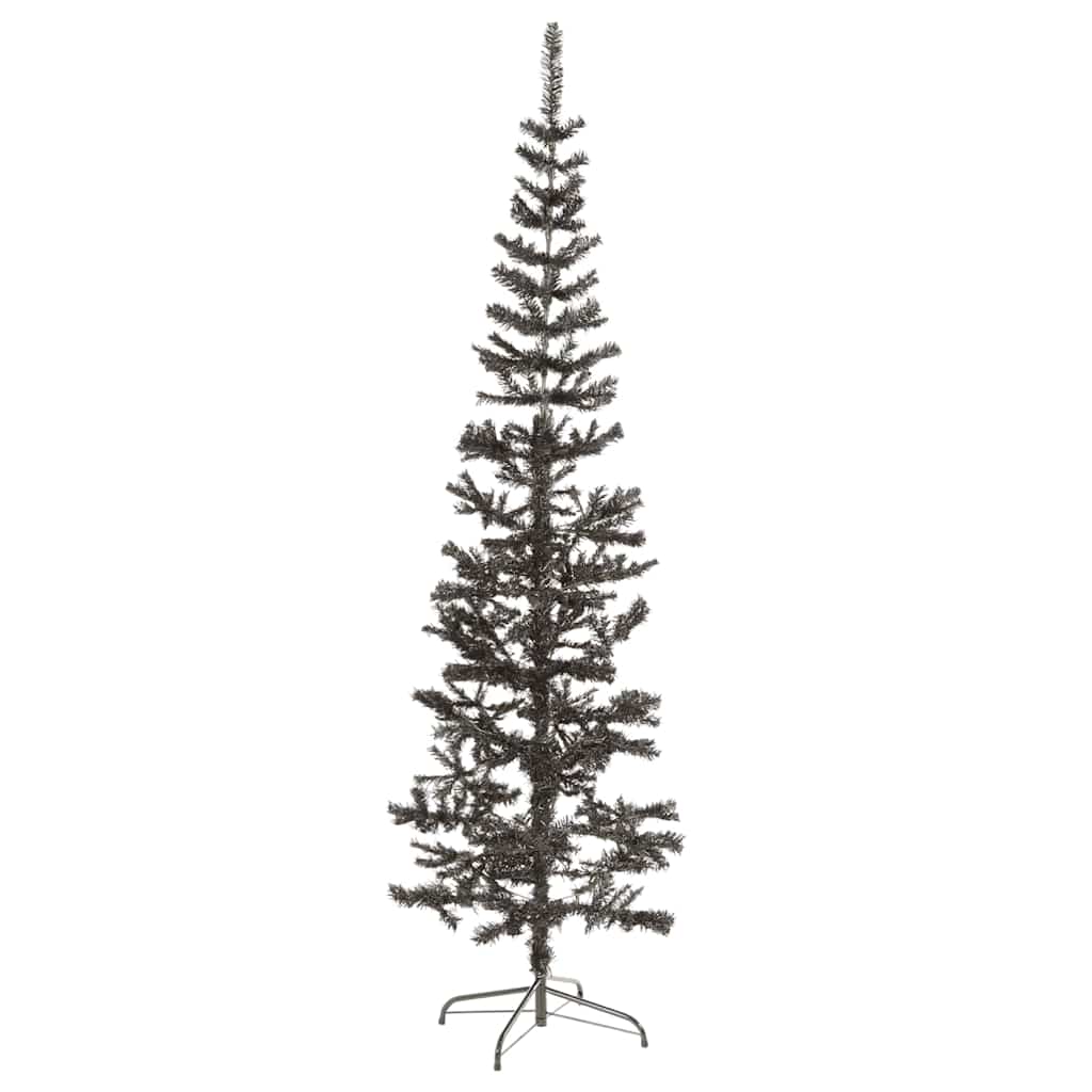 Schlanker Weihnachtsbaum Schwarz 150 cm