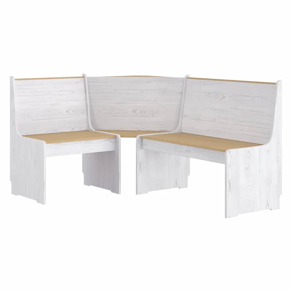 Eckbank REINE 151 cm Honigbraun Massivholz Kiefer