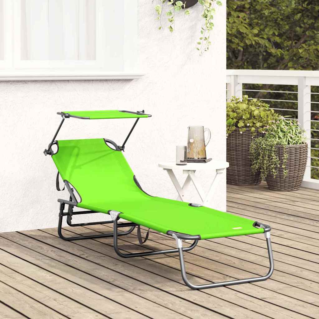 Klappbare Sonnenliege Blau 190 x 57 x 81 cm Oxford
