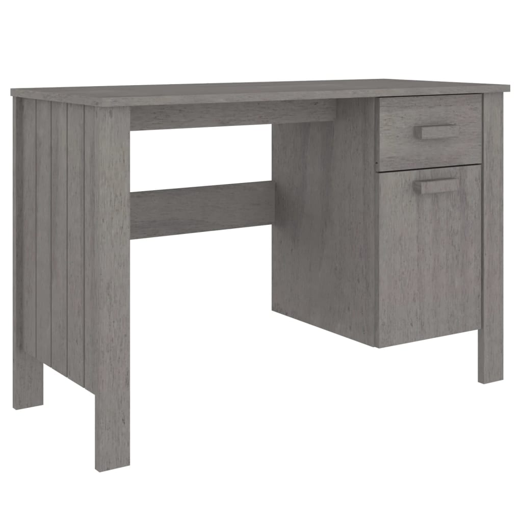 Schreibtisch HAMAR Honigbraun 113x50x75 cm Massivholz Kiefer