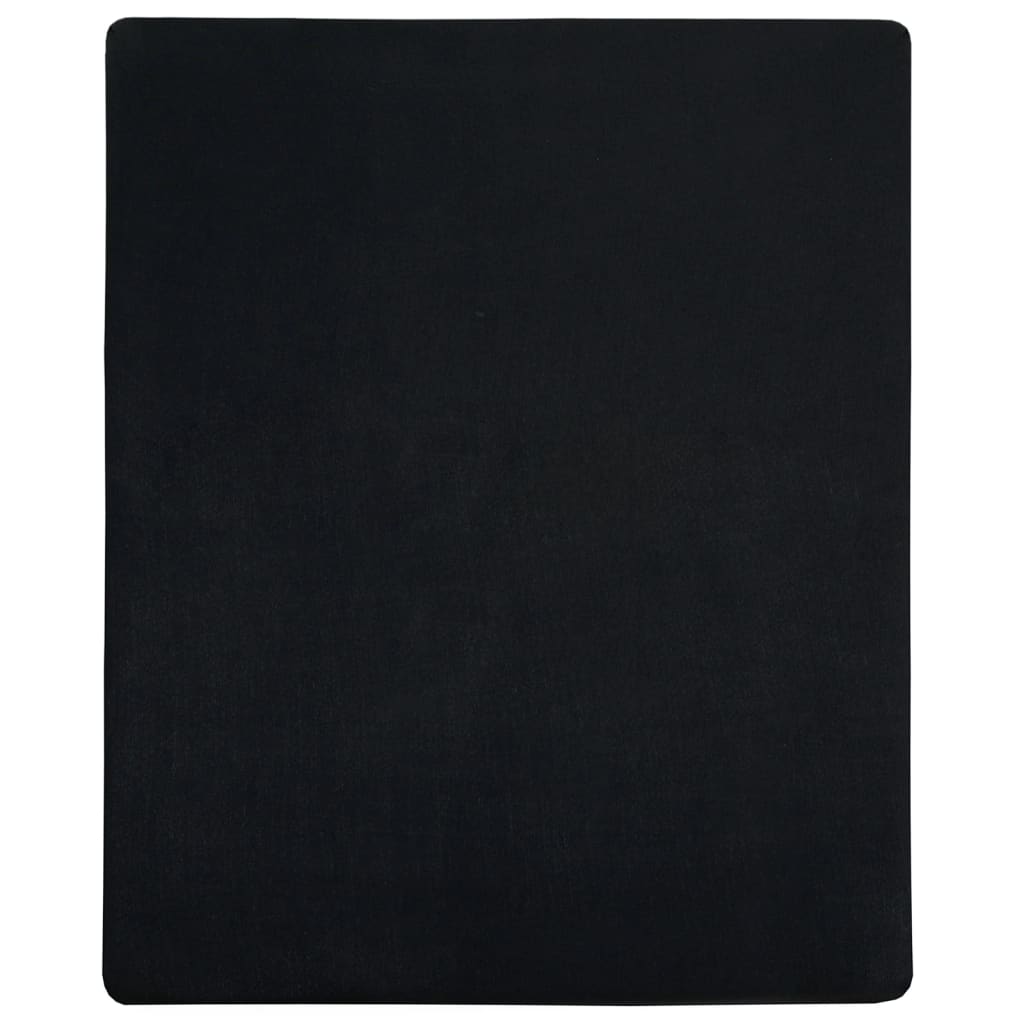 Spannbettlaken Jersey Anthrazit 90x200 cm Baumwolle