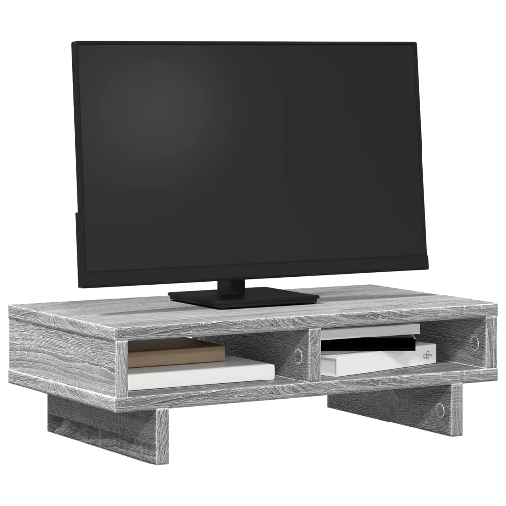 Monitor Halterung Schwarz 100 x 27 x 15 cm Holzwerkstoff