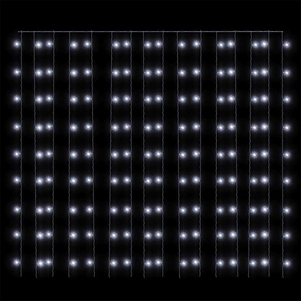 LED-Lichtervorhang 3x3 m 300 LED Warmweiß 8 Funktionen