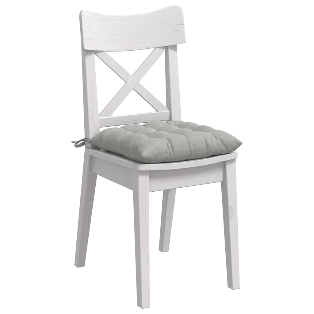 Sitzkissen 4 Stück Taupe 40 x 40 x 6 cm Mikrofaser