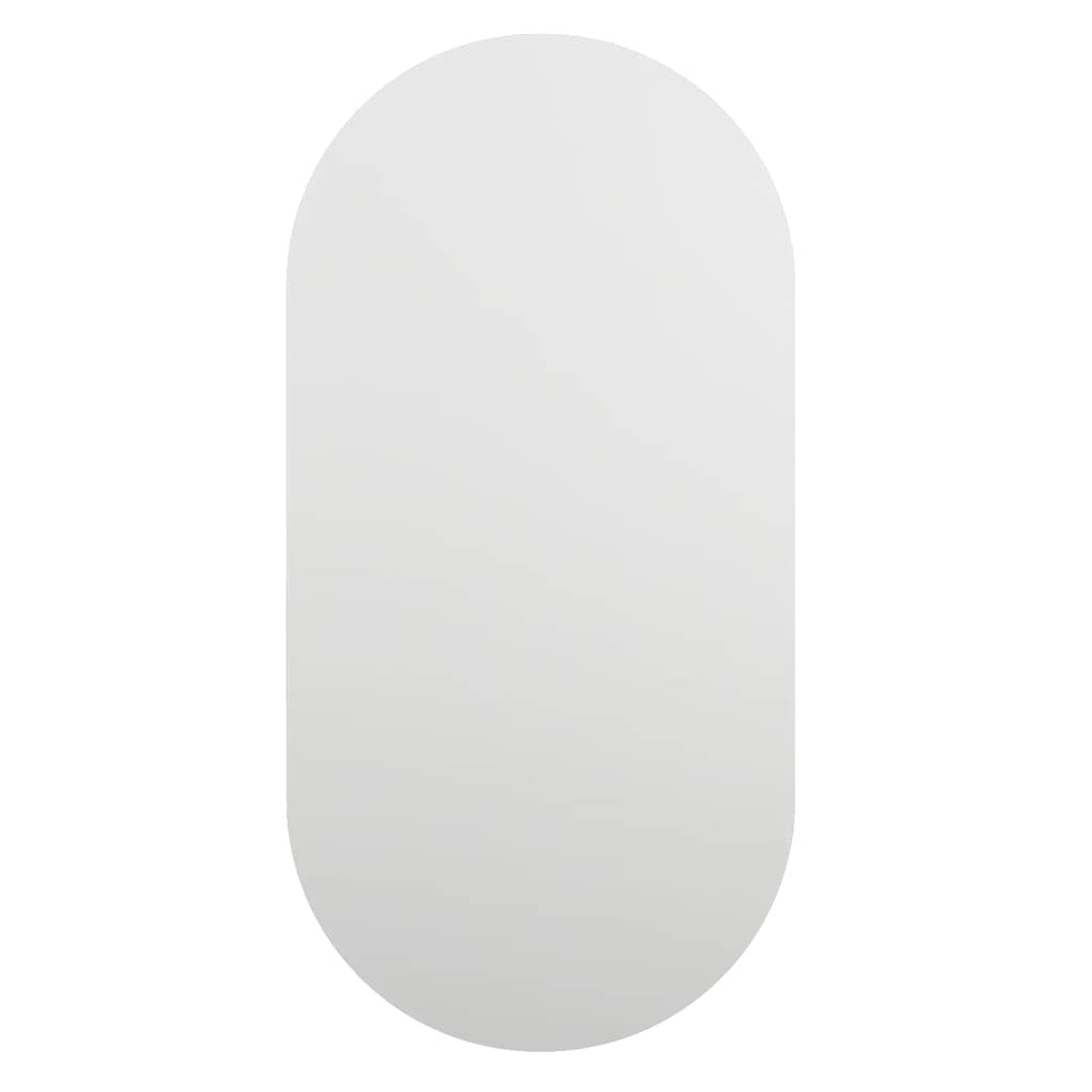 Spiegel mit LED-Leuchten 60x30 cm Glas Oval