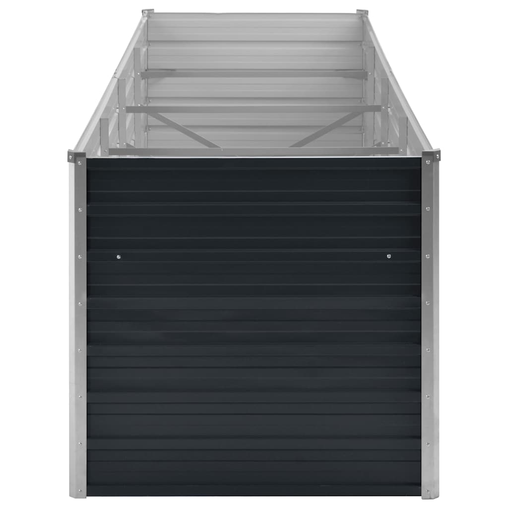 Hochbeet Anthrazit 160 x 80 x 77 cm Verzinkter Stahl