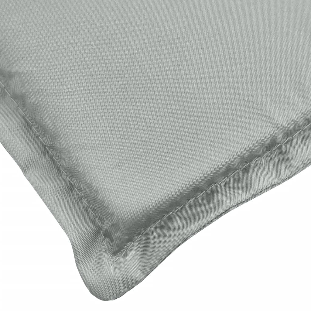 Niedriglehner-Auflagen 2 Stk Melange Anthrazit 100x50x7cm Stoff