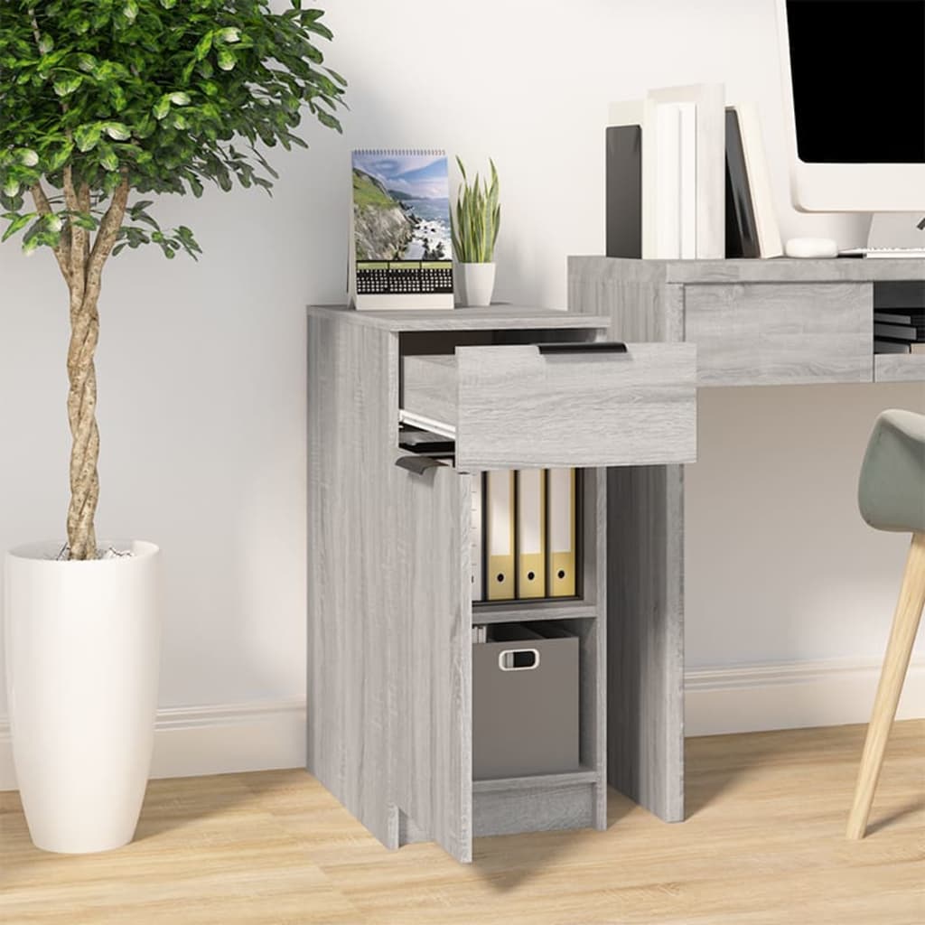 Büroschrank Weiß 33,5x50x75 cm Holzwerkstoff