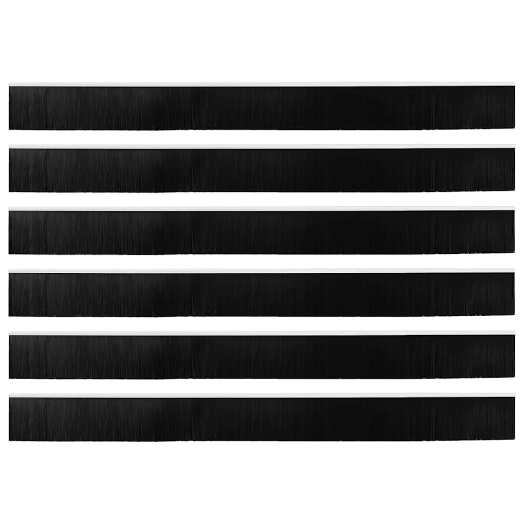 Aufsteck Türbürstendichtungen 2 pcs Braun 100 cm