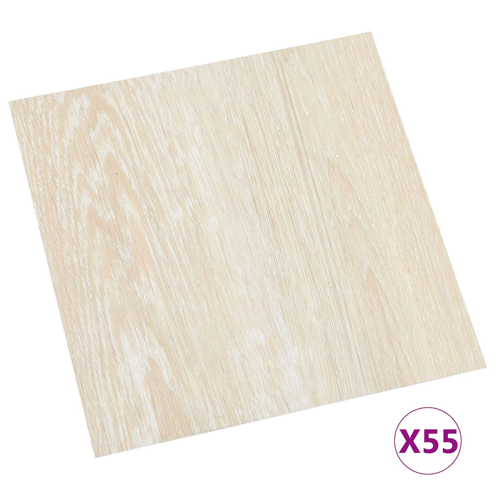 Bodenplanken 55 pcs Schwarz 5,11 m² PVC