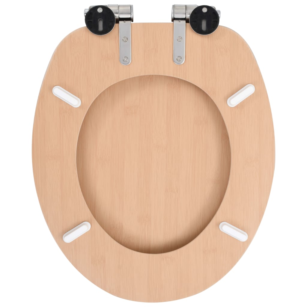 Toilettensitz MDF Deckel mit Absenkautomatik Design Weiß
