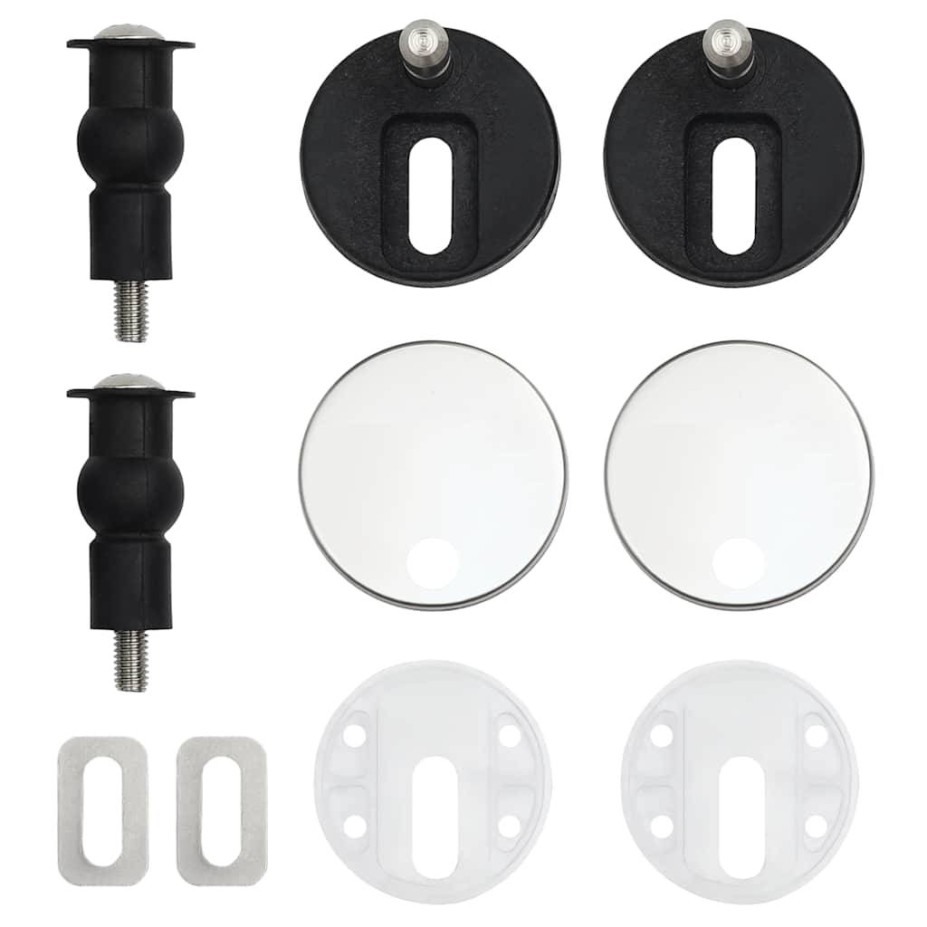 Toilettensitz MDF Deckel Schlichtes Design Weiß
