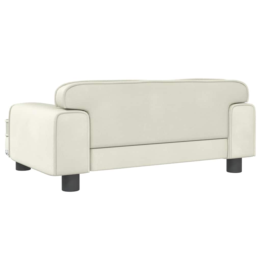 Hundebett Rosa 90x53x30 cm Samt