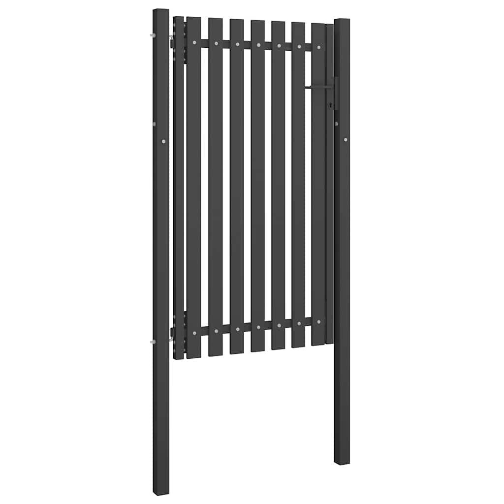 Gartentor aus Stahl 100 x 75 cm Anthrazit