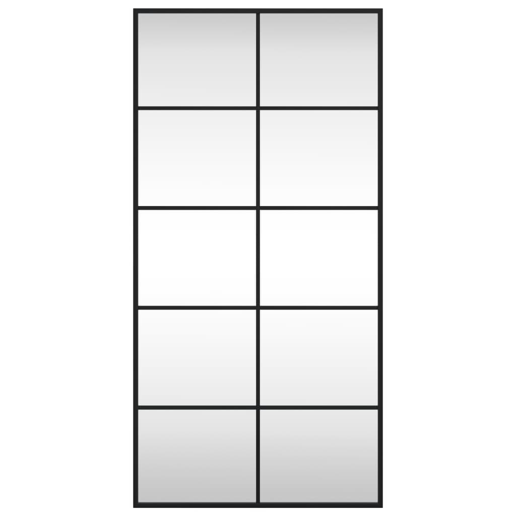Wandspiegel Schwarz 60x40 cm Metall