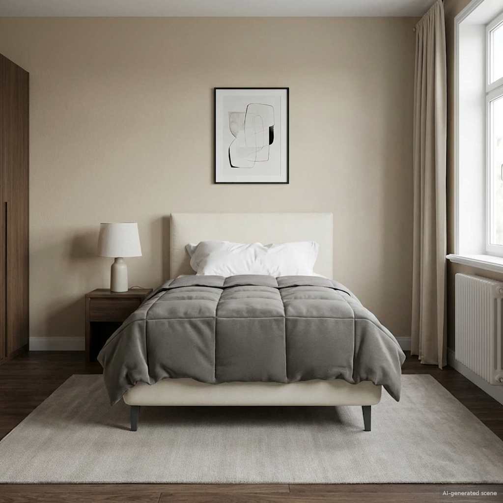 Ganzjahresbettdecke Anthrazit 135 x 200 cm Mikrofaser