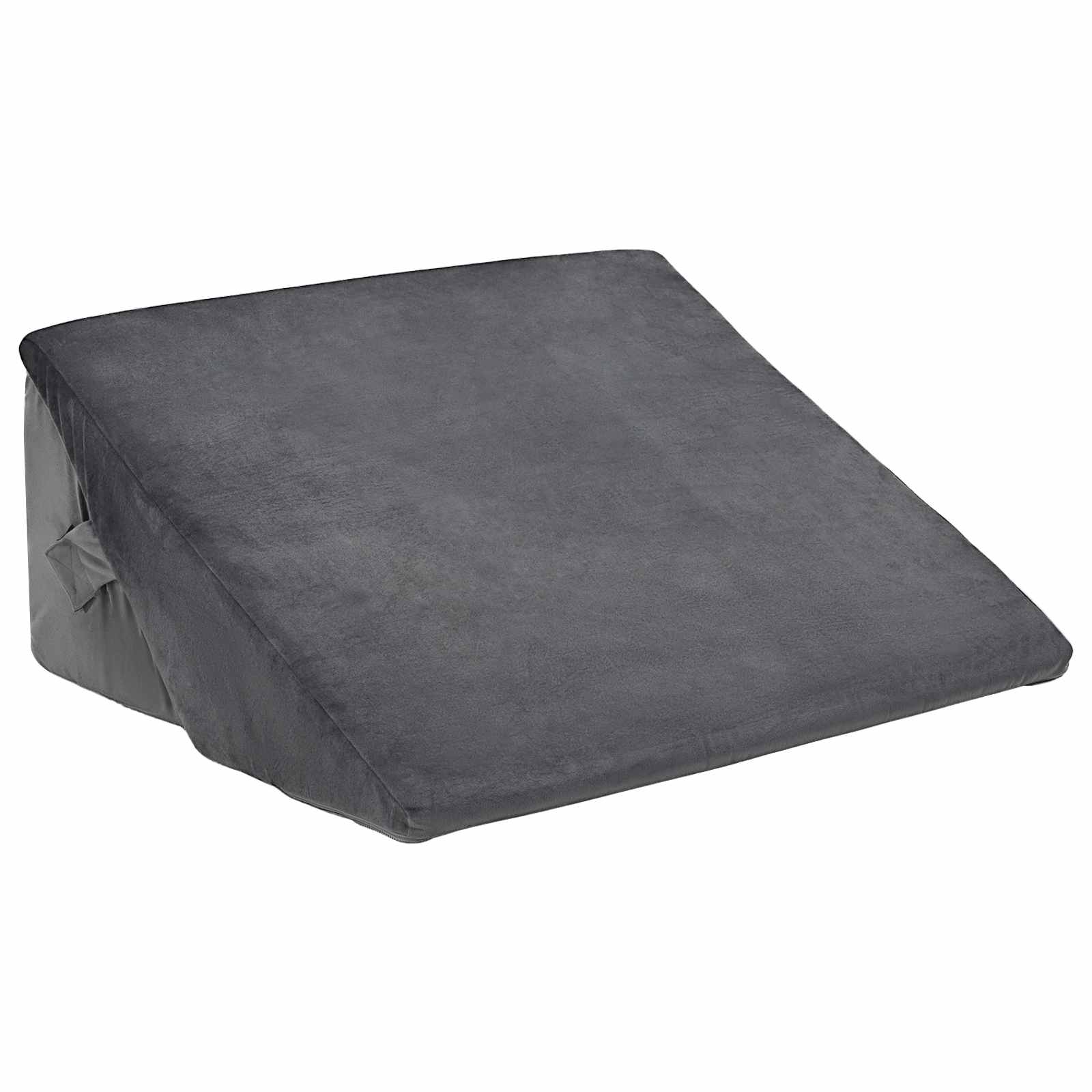Keil Kopfkissen Grau 55 x 55 x 26 cm Viscoschaum
