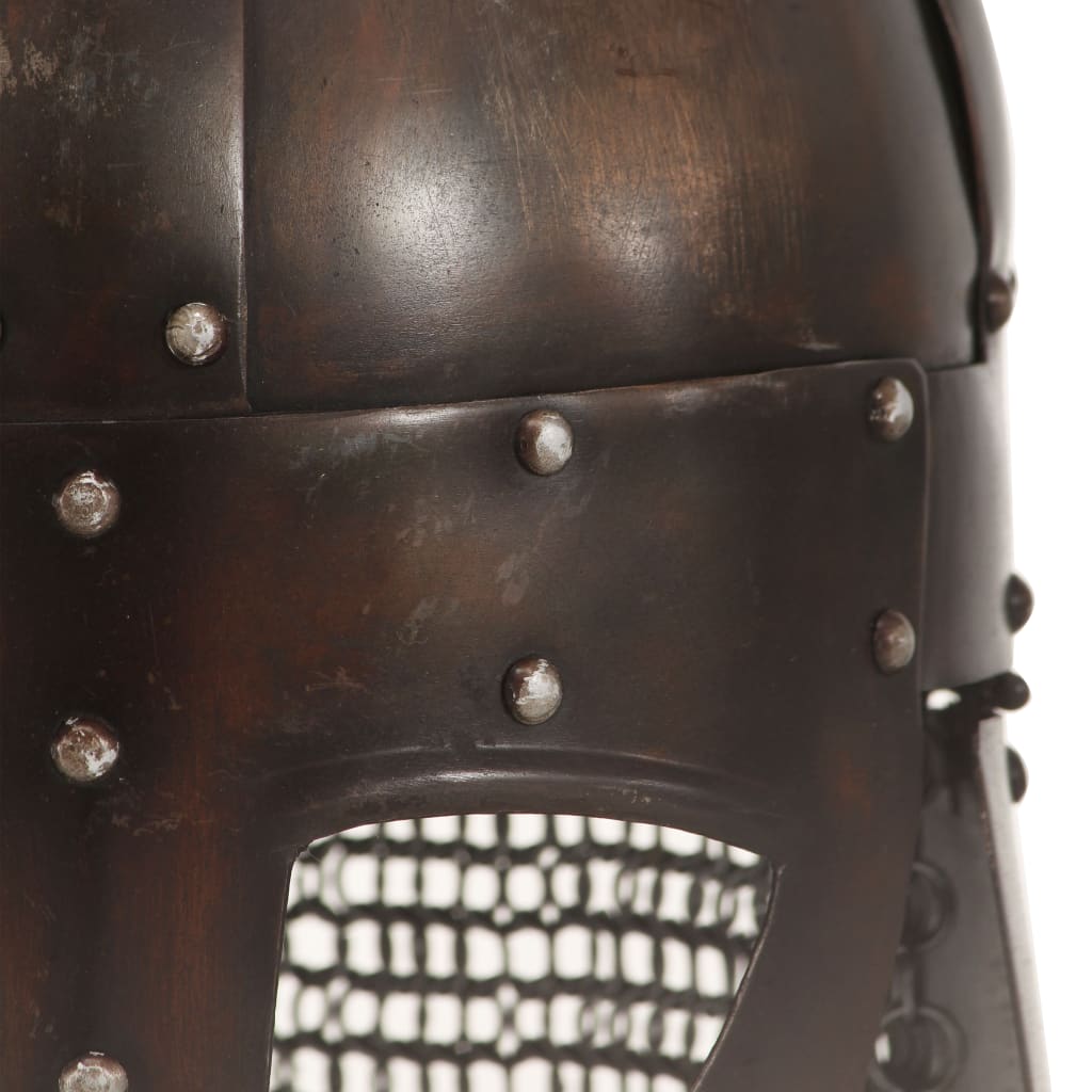 Preußische Pickelhaube Antik Replik für LARP Schwarz Stahl