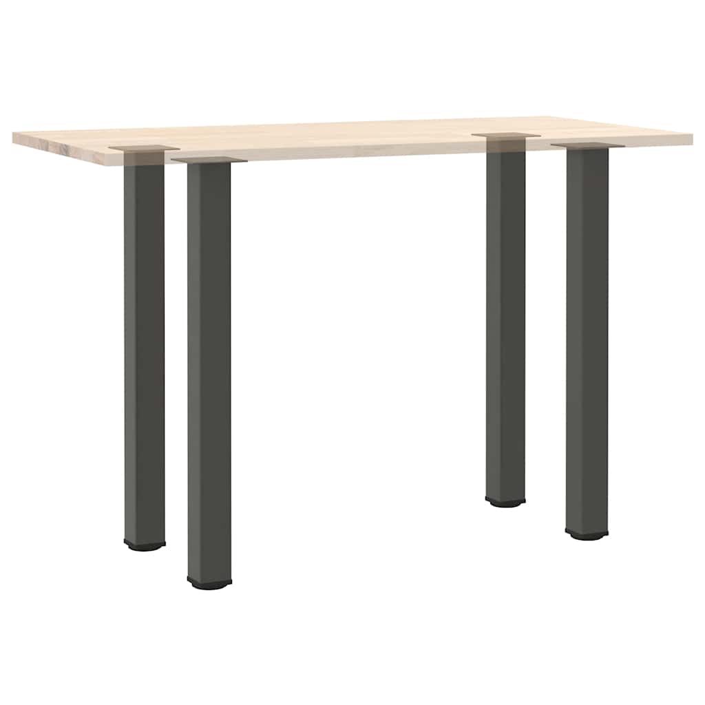 Bartischbeine 4 Stk. Schwarz 100-102 cm Stahl