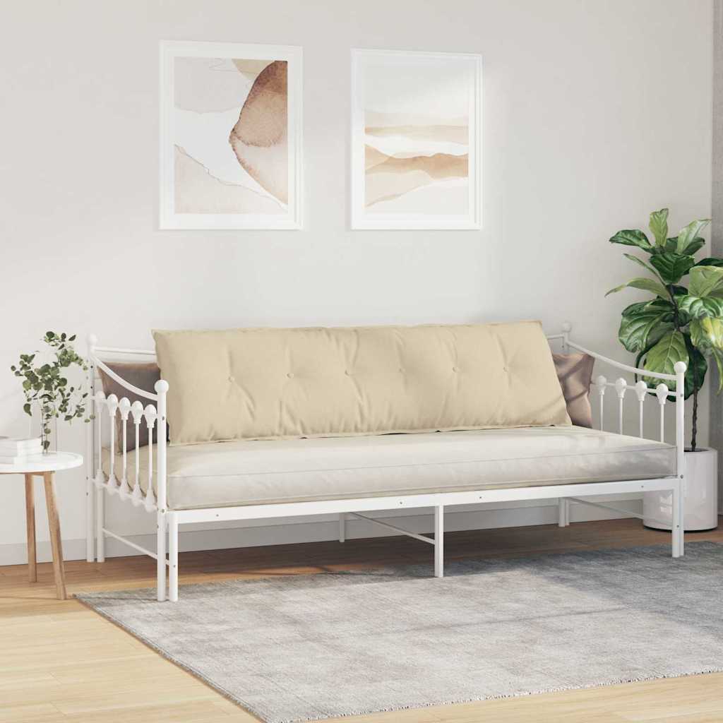 Rückenkissen Hellgrau 50 x 19 x 45 cm Stoff
