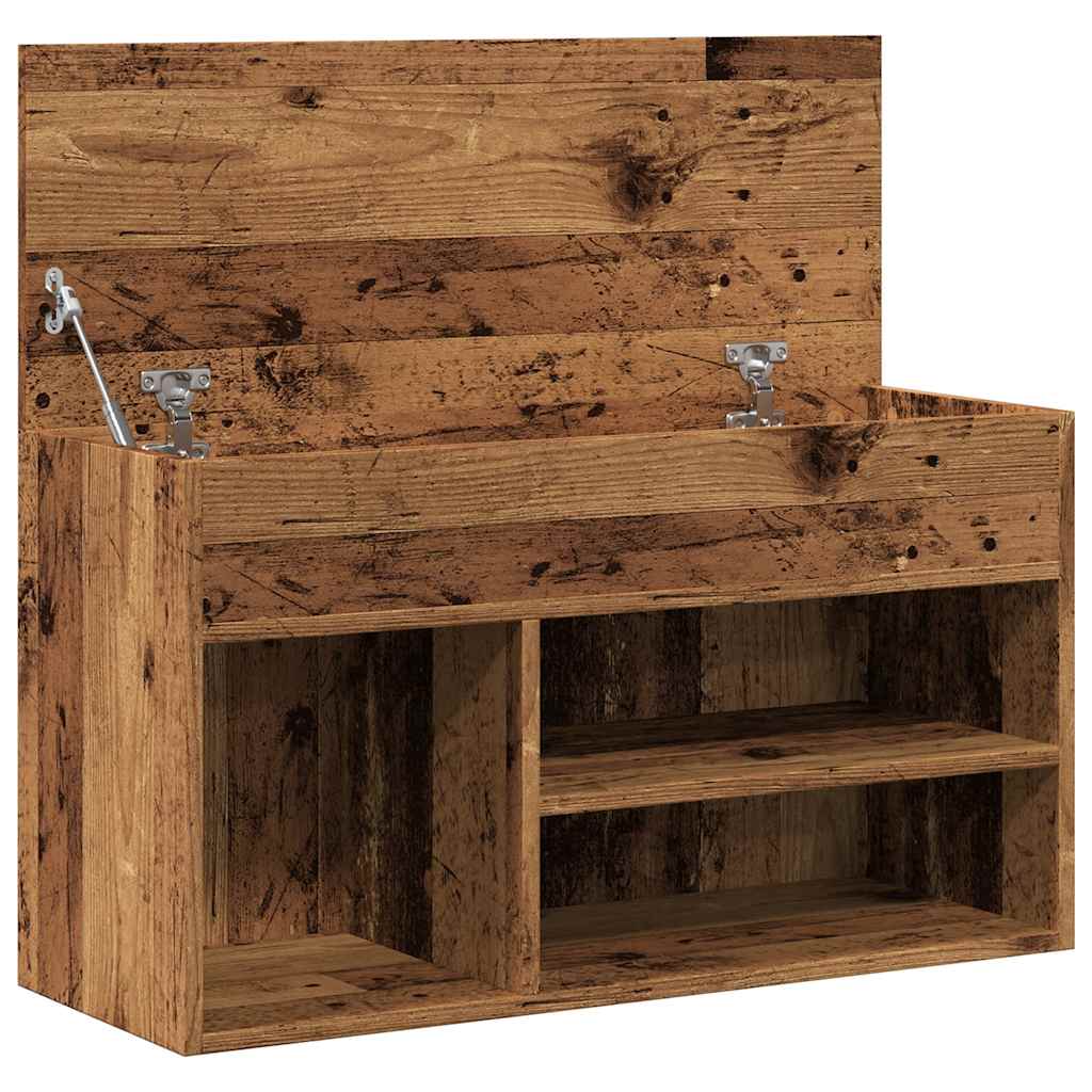 Schuhbank Weiß 60x30x45 cm Holzwerkstoff