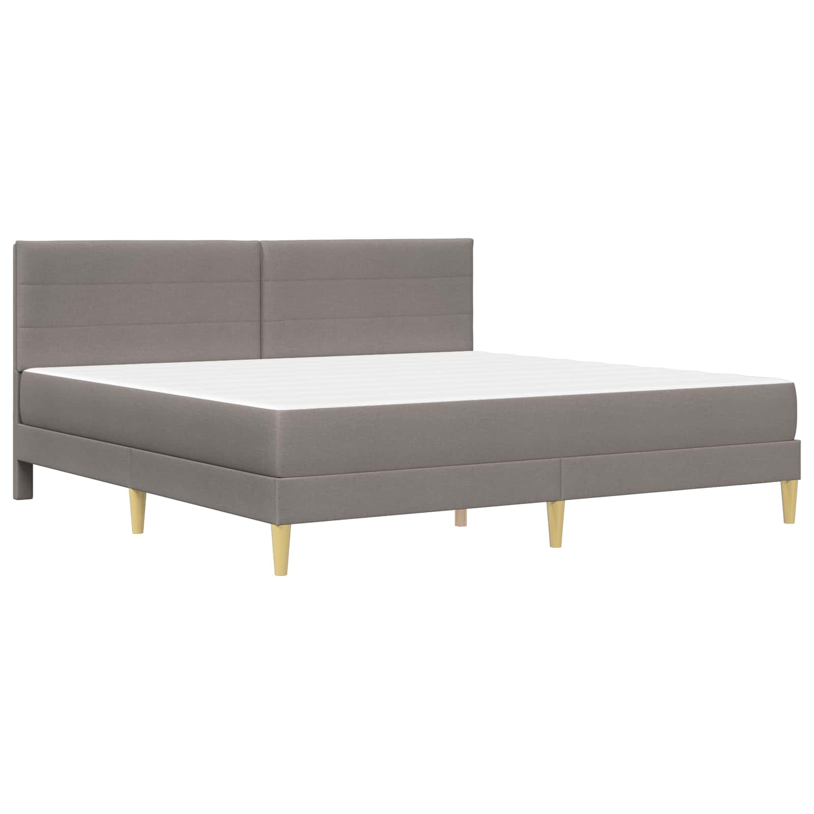Bettrahmen Hellgrau 80 x 200 cm Polyester