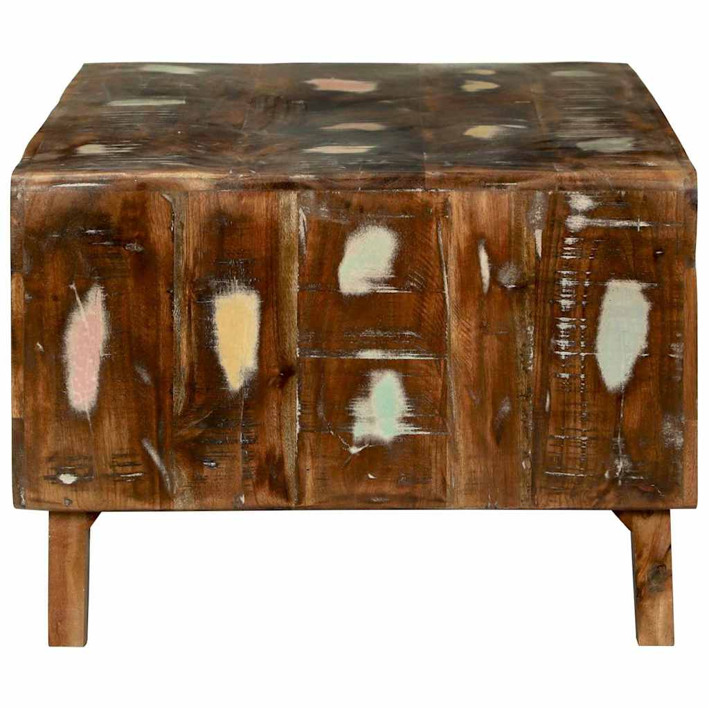 Couchtisch 90 x 50 x 35 cm Massives upgecyceltes Holz