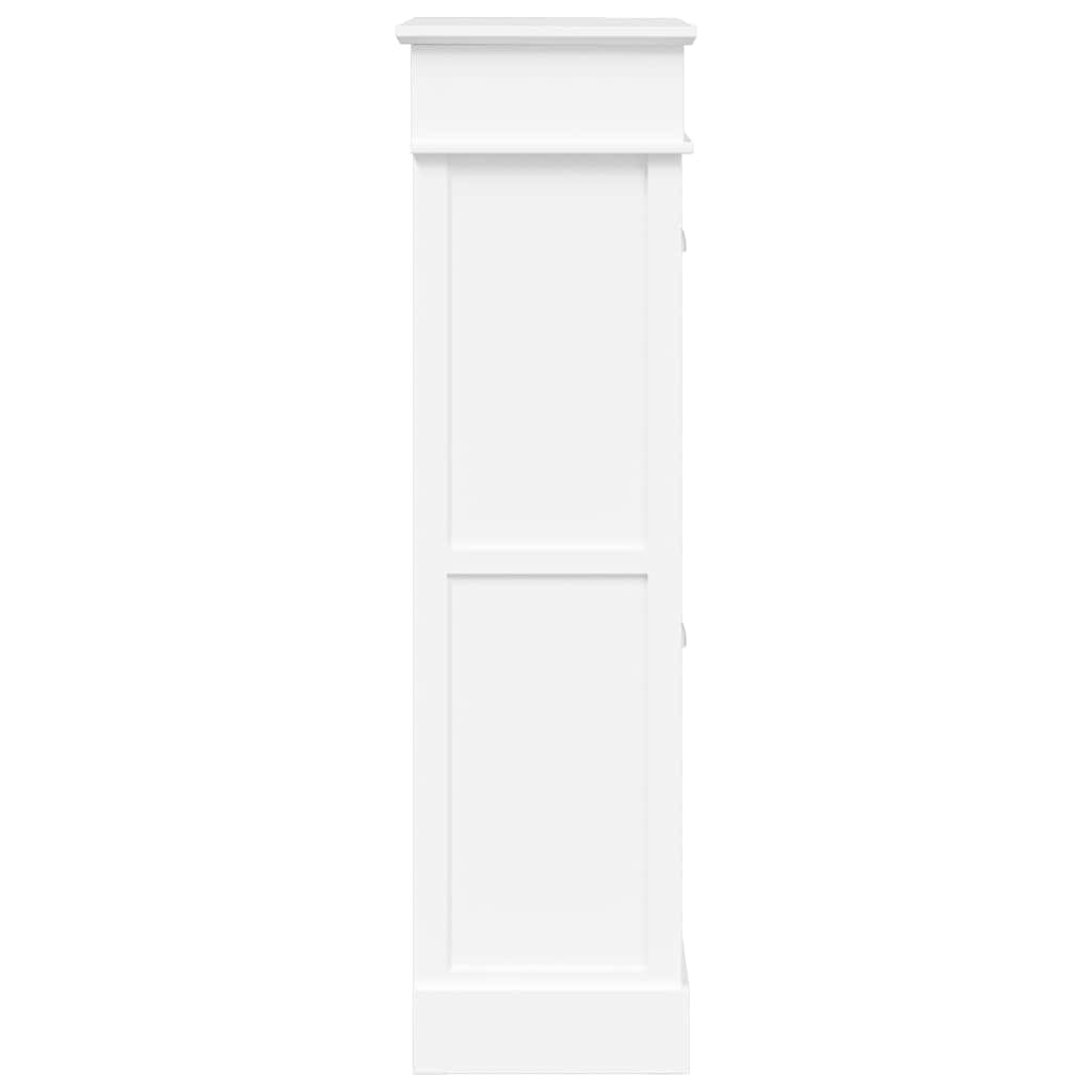 Schuhschrank Grau 50 x 28 x 98 cm Paulownia Holz
