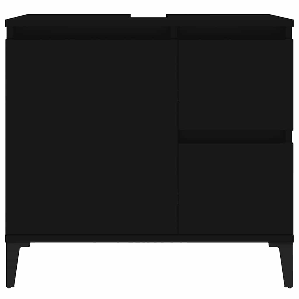 Badschrank Weiß 65x33x60 cm Holzwerkstoff