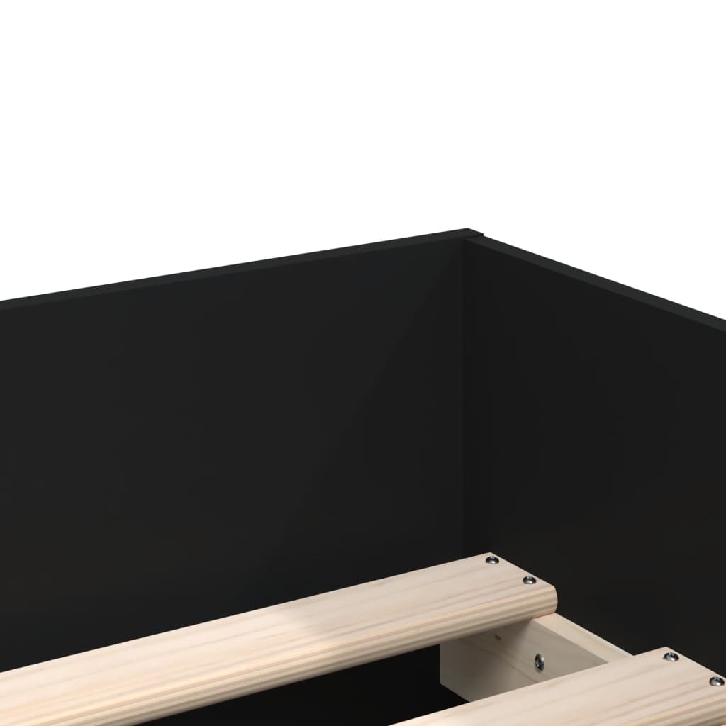 Bett mit Schubladen Braun Eiche-Optik 75x190 cm