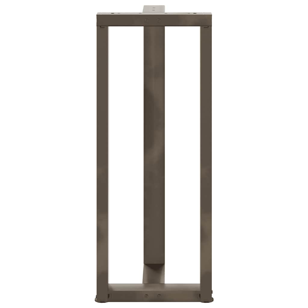 Couchtischbeine T-Form 2 Stk. Schwarz 30x25x(30-31) cm Stahl