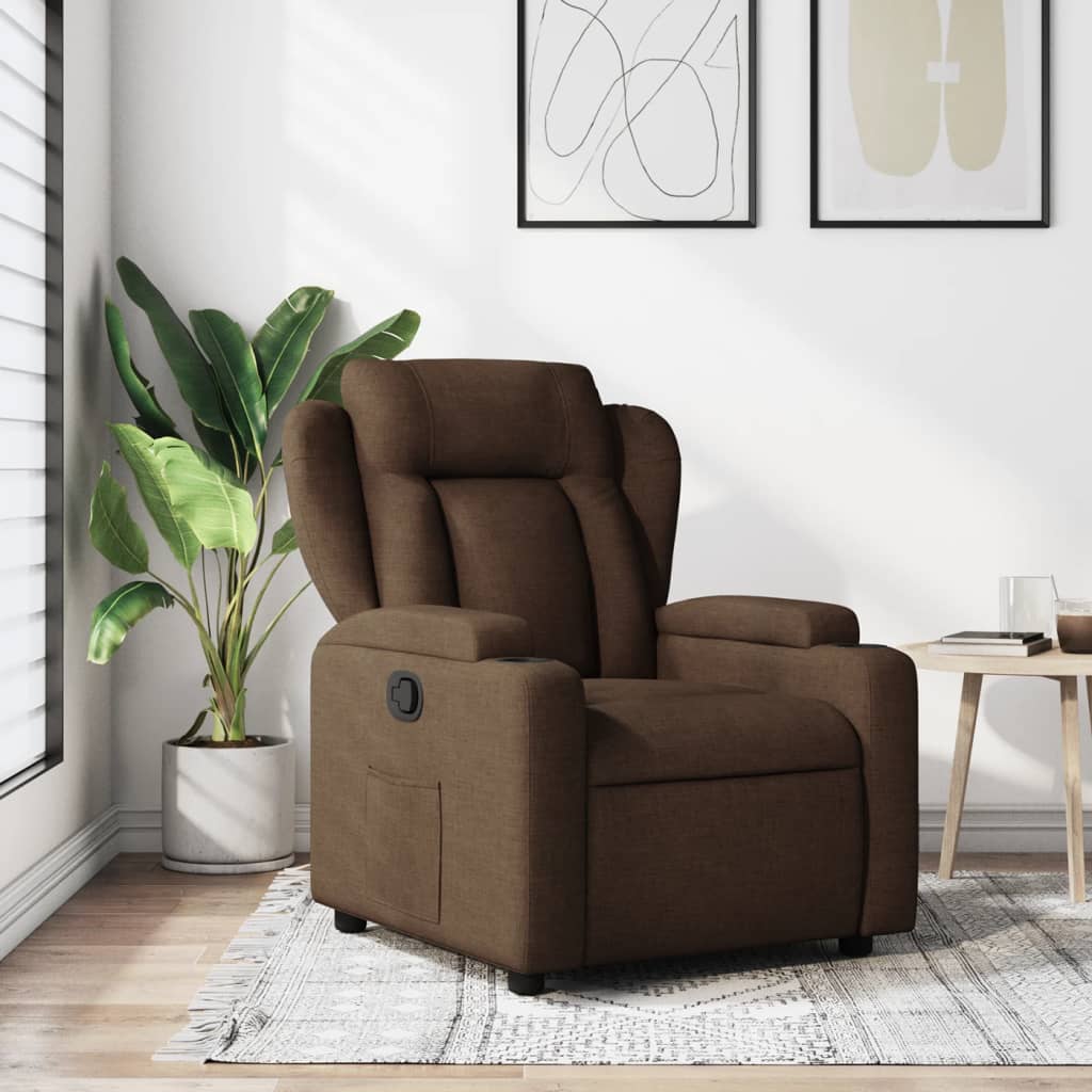 Relaxsessel Elektrisch Hellgrau Stoff