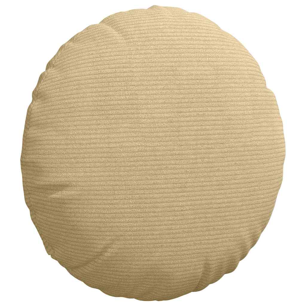 Sitzkissen 2 pcs Hellgrau Ø30 x 13 cm Cordstoff