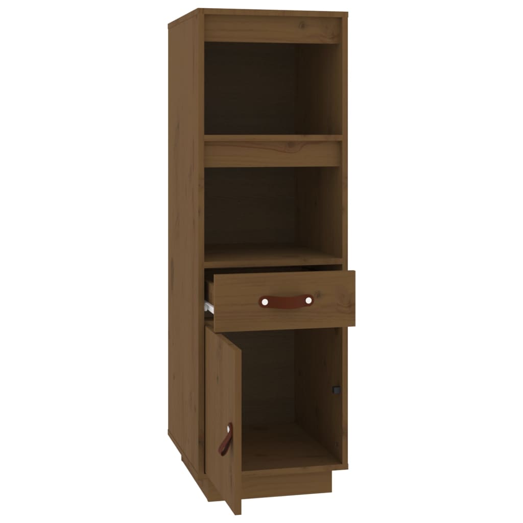 Highboard 34x40x108,5 cm Massivholz Kiefer