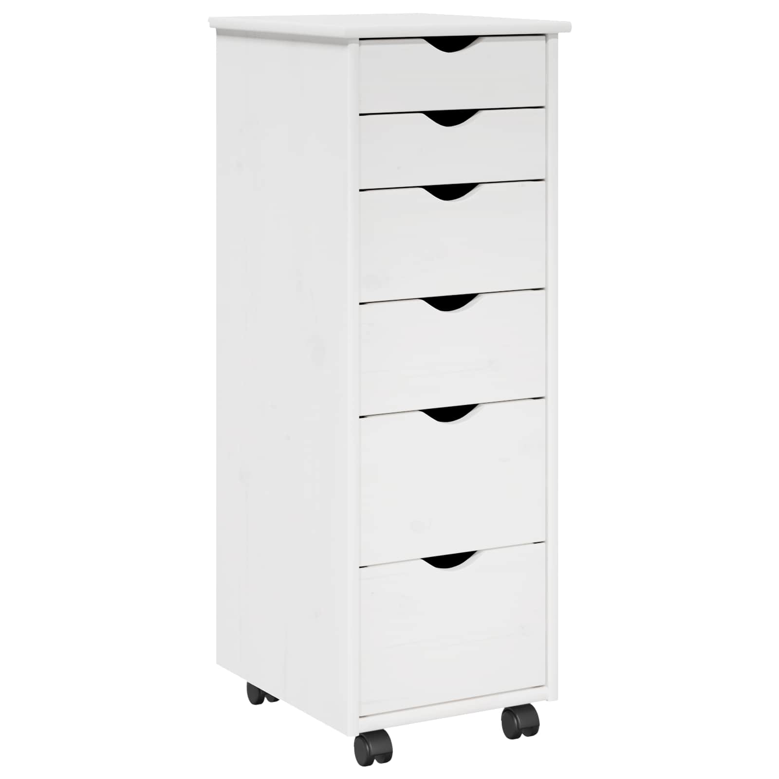 Rollschrank Honigbraun 34 x 39 x 93,5 cm Massivholz Kiefer