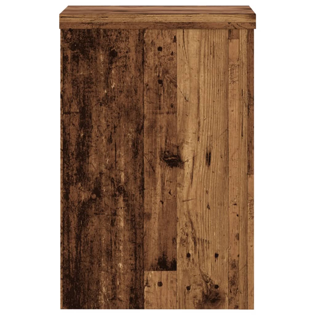 Pflanzenständer 2 Stk. Weiß 33x33x100 cm Holzwerkstoff